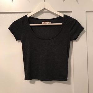 Hollister Gray Crop Top